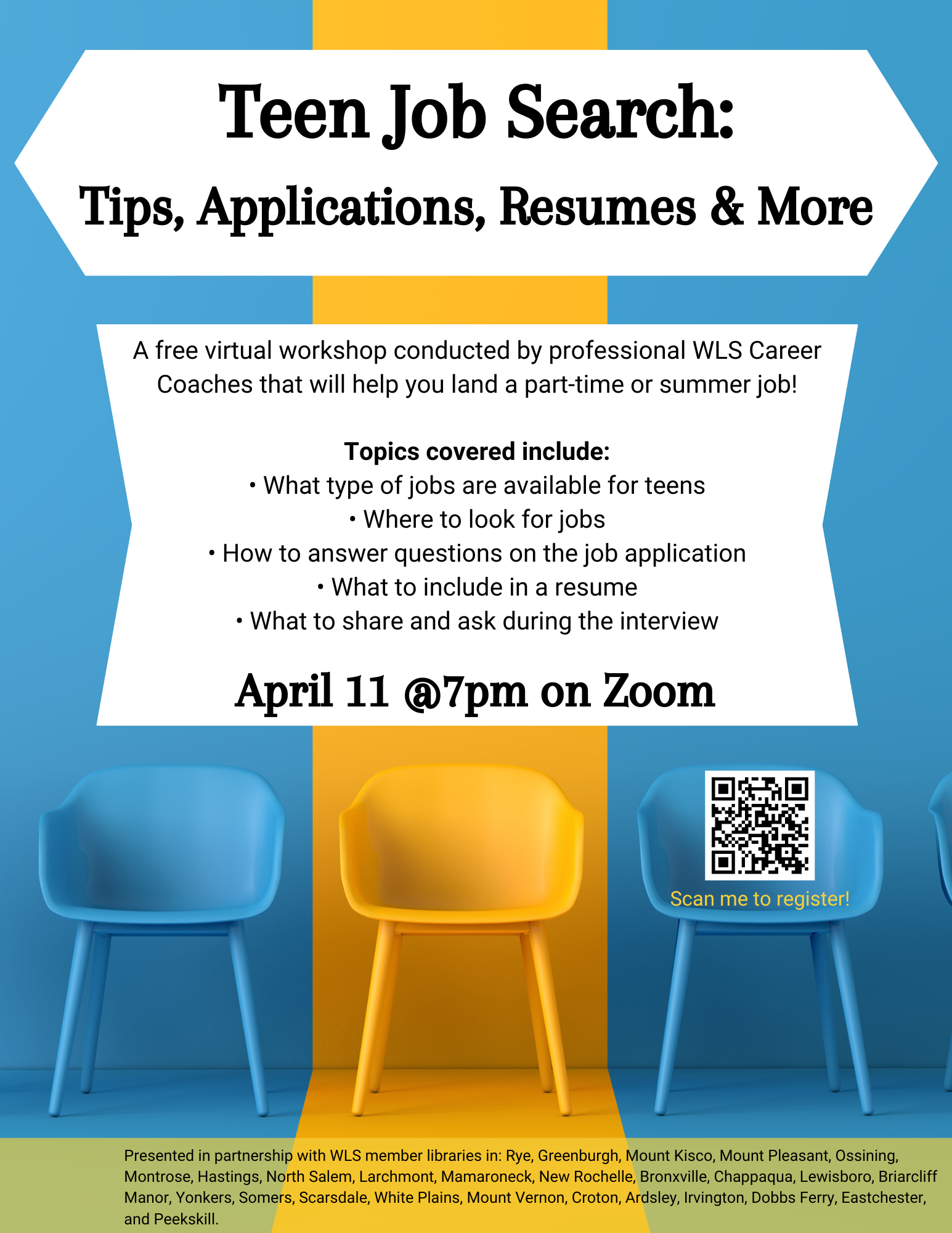 Teen Job Search: Tips, Applications, Resumes & More via ZOOM (Registration)