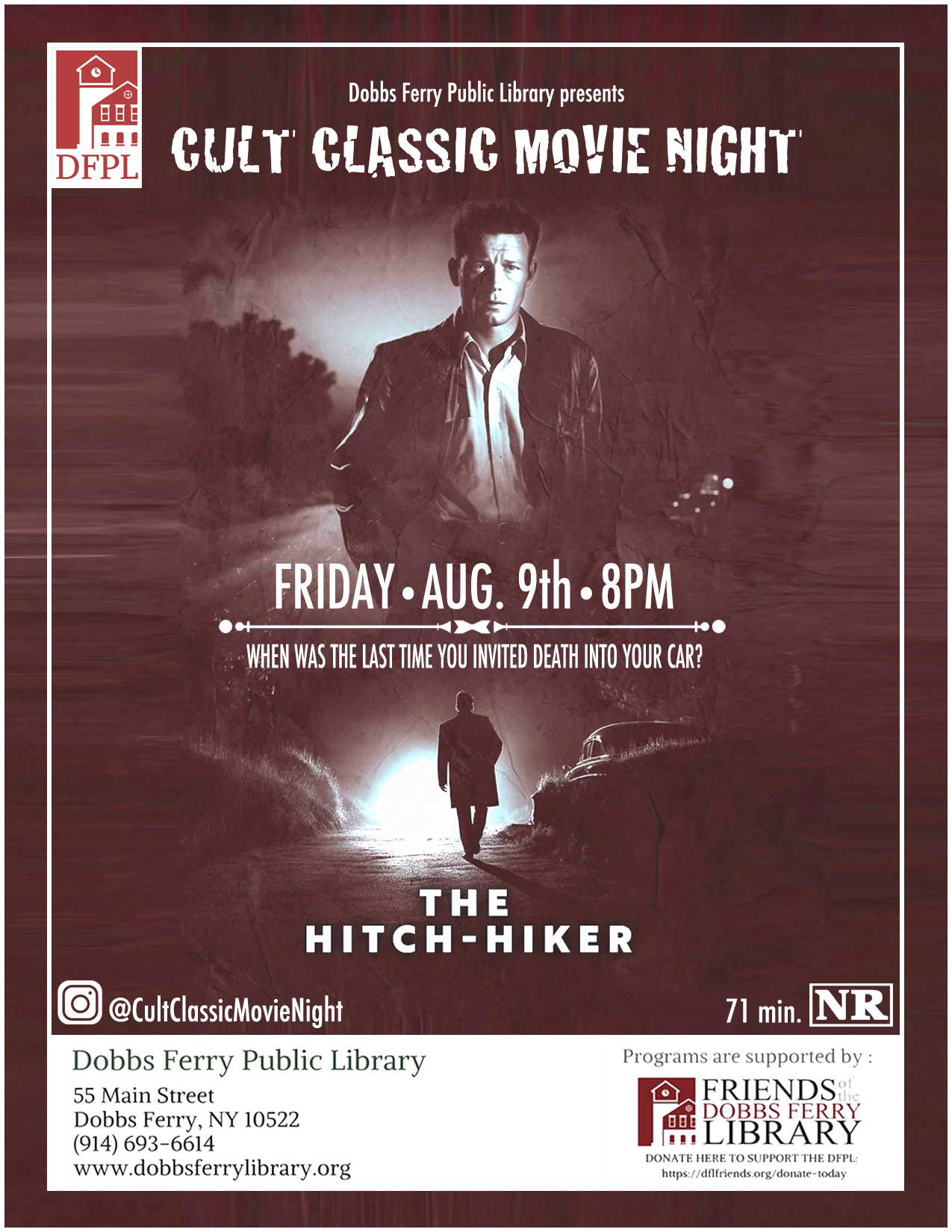 Cult Classic Movie Night's Summer Road Series Part II: The Hitch-Hiker