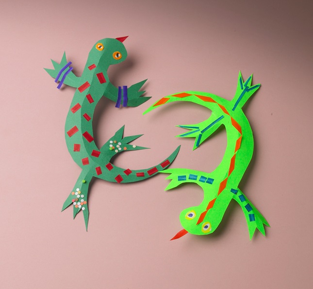 Take & Make Craft Kits for Kids: Basking Lizard Mosaic Craft - Limited Supply / First-come First-served