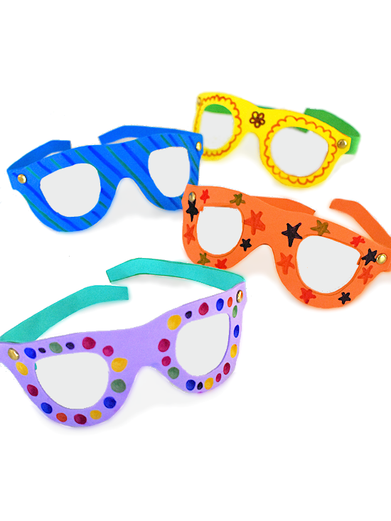 Take & Make Craft Kits for Kids: Make Your Own Sunglasses - Limited Supply / First-come First-served