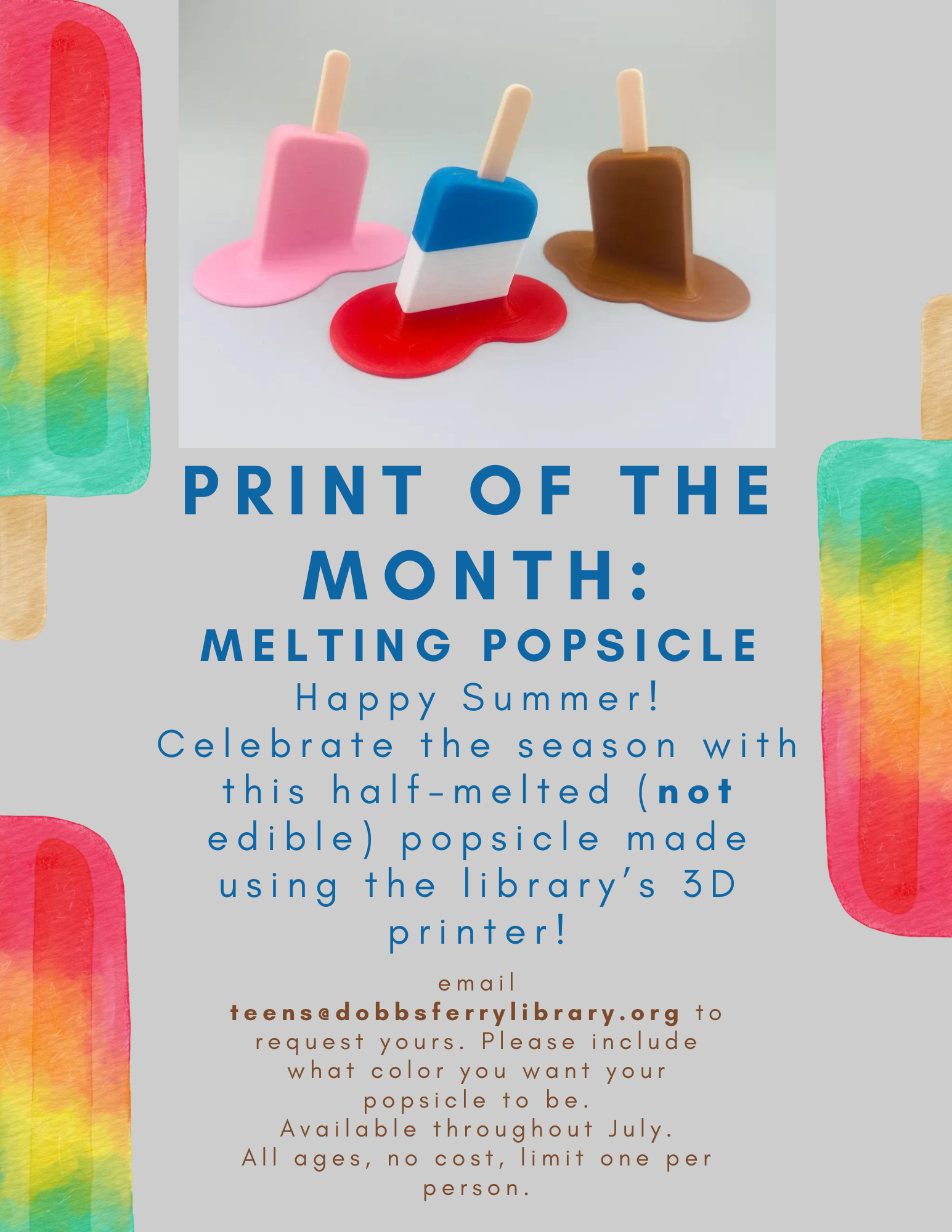 July Print of the Month: Melting Popsicle