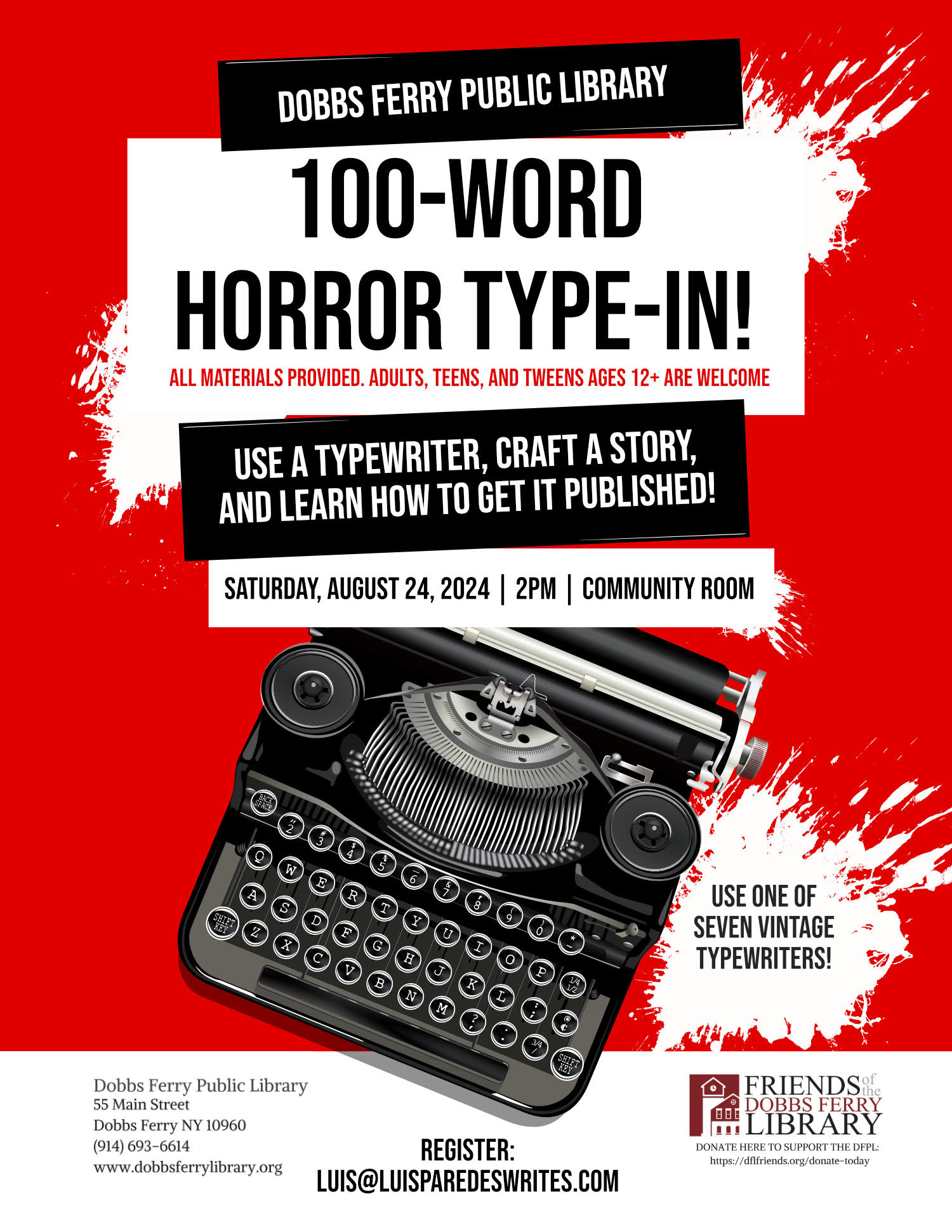 100 Word Horror Type-In