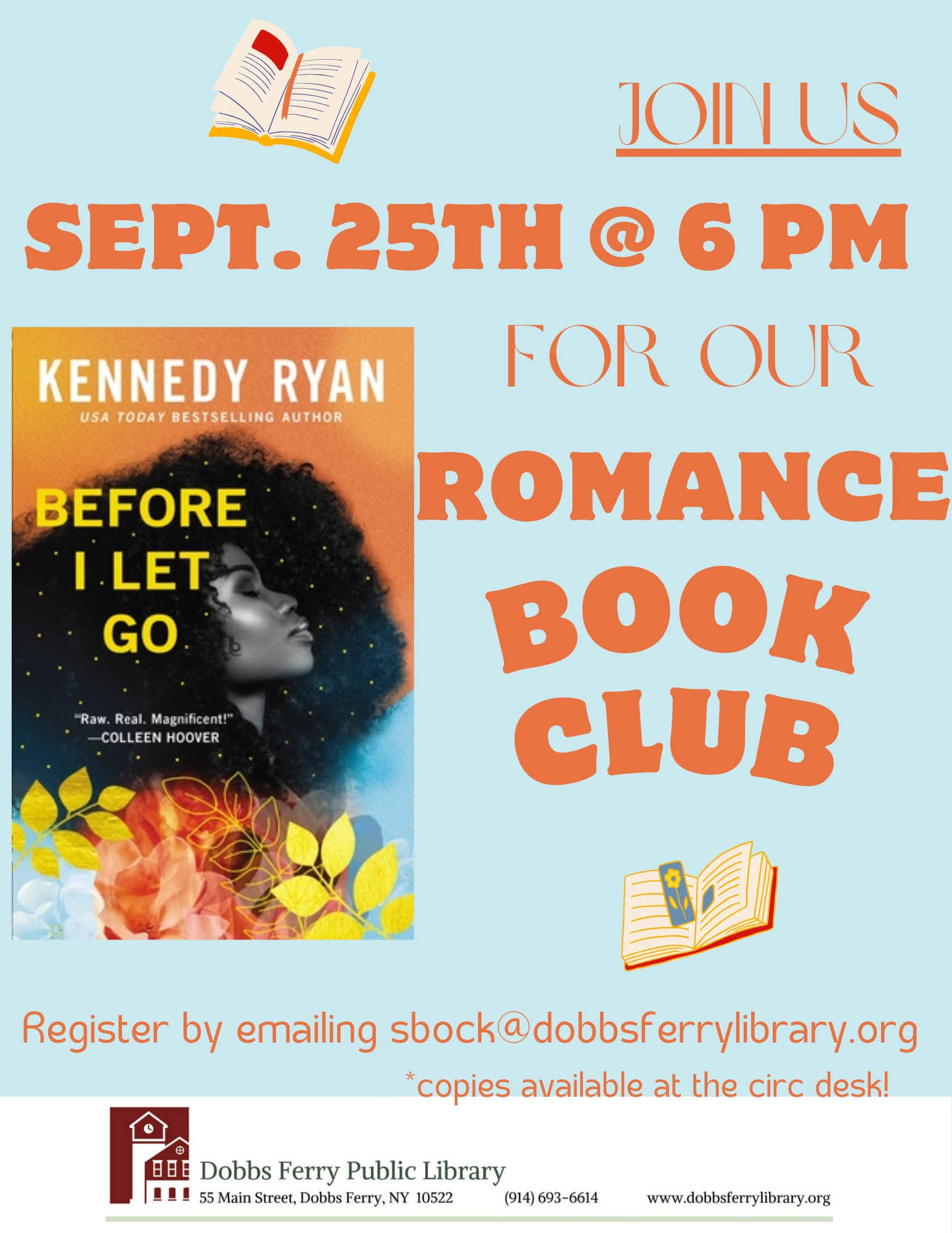 Romance Book Club: "Before I Let Go"