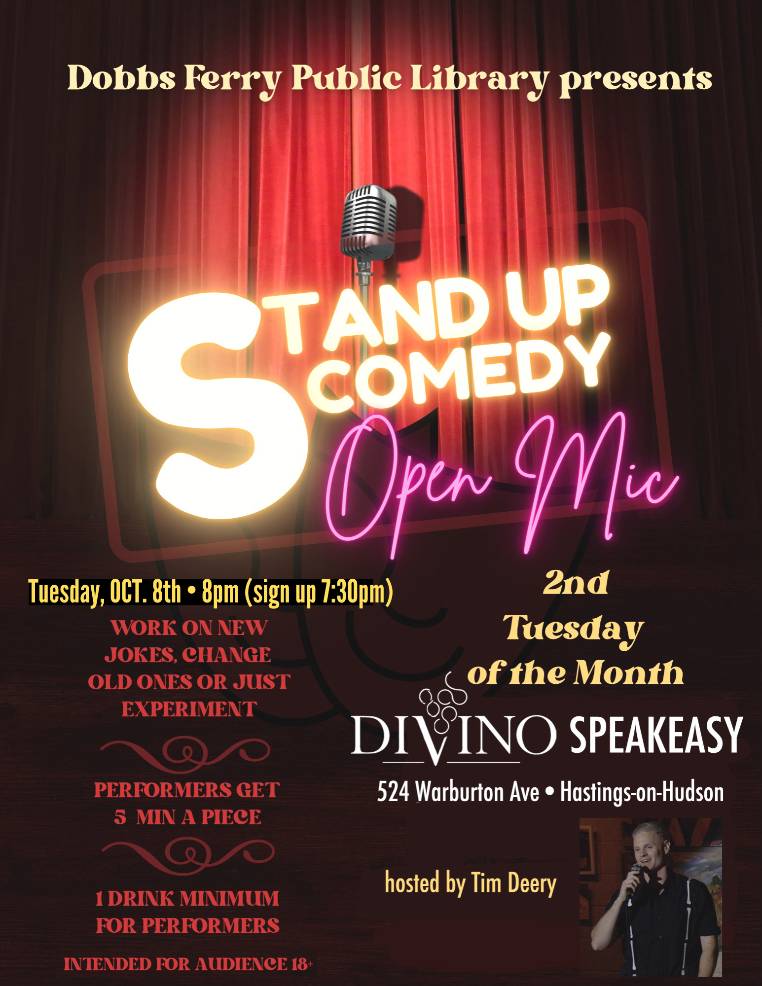 Comedy Open Mic (LIVE AT DIVINO'S)