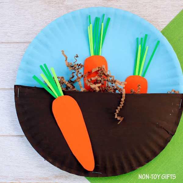 Take & Make Craft Kits for Kids: Paper Plate Vegetable Garden - Limited Supply / First-come First-served