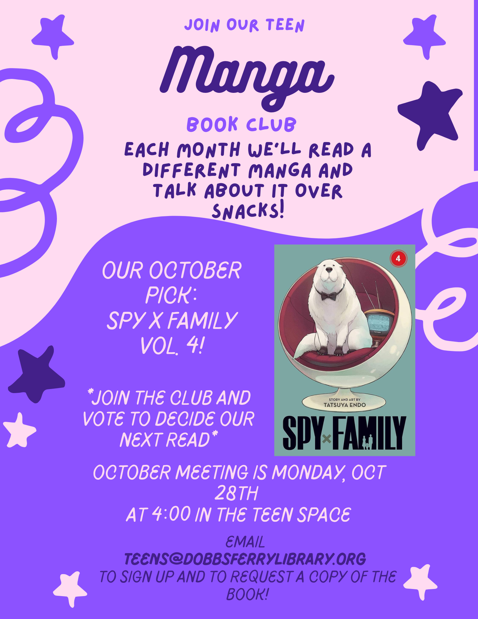 Teen Manga Book Club: "Spy x Family Volume 4"