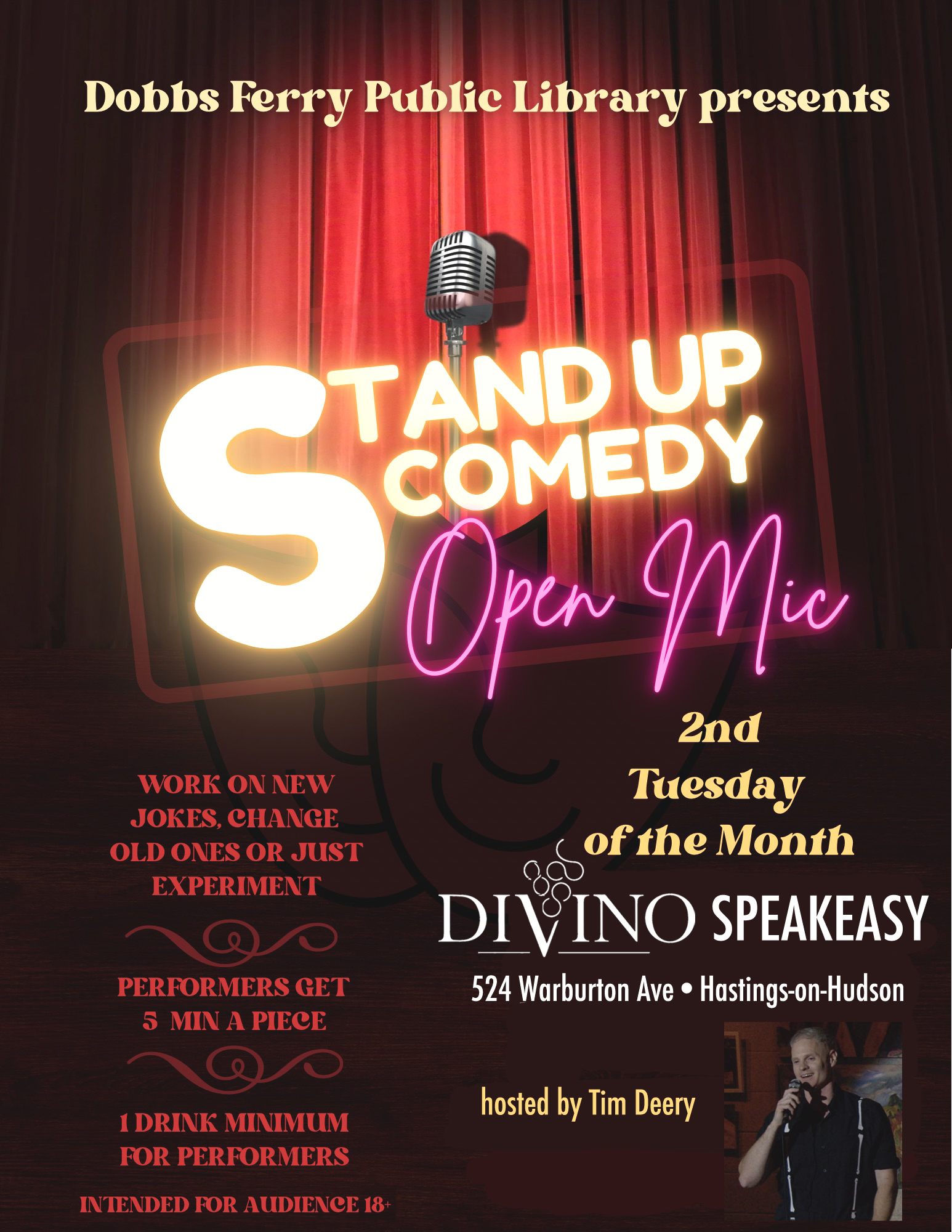 Comedy Open Mic (LIVE AT DIVINO'S)