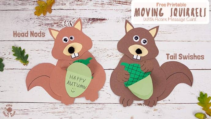 Take & Make Craft Kits for Kids: Paper Squirrels - Limited Supply / First-come First-served