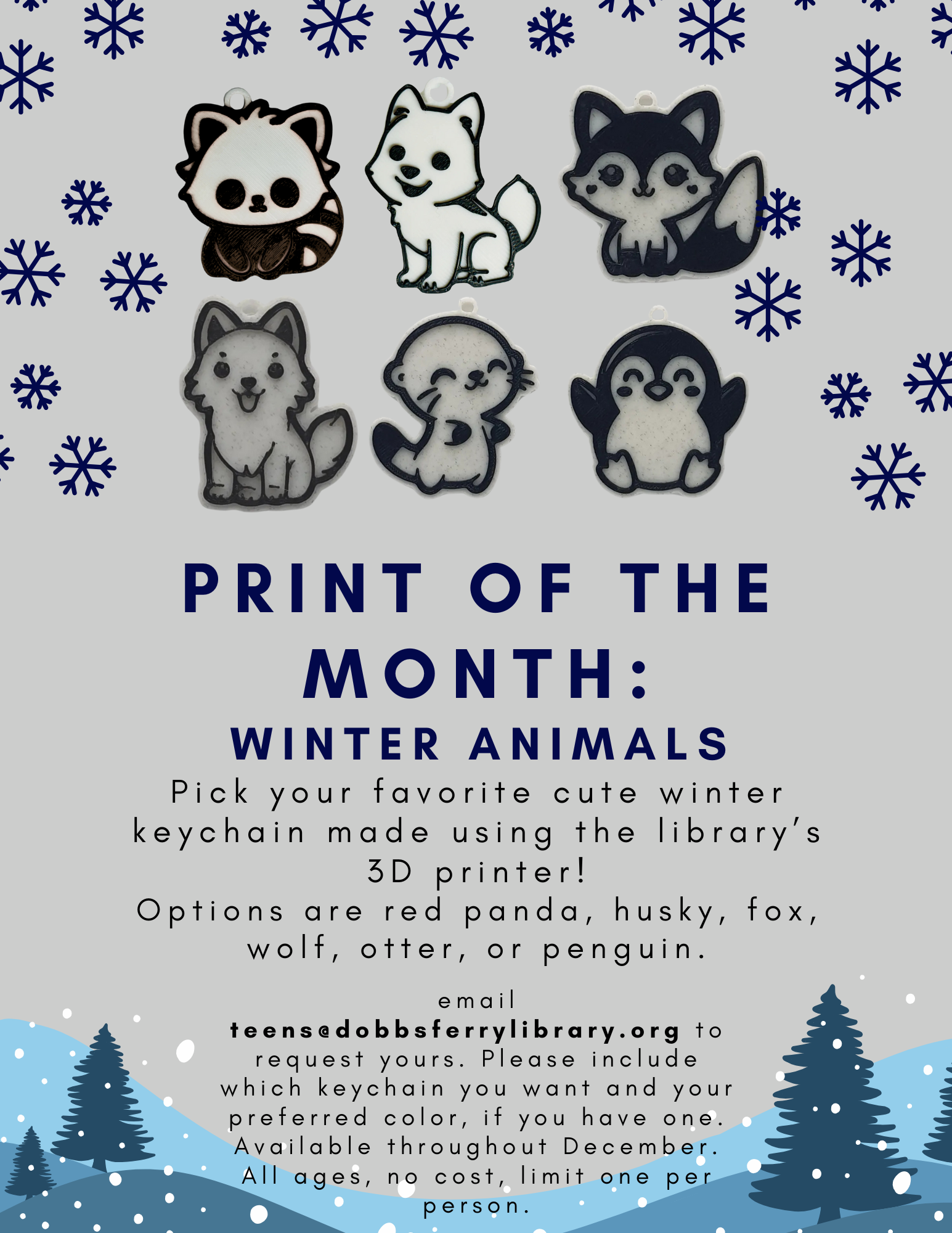 Print of the Month: Winter Animals