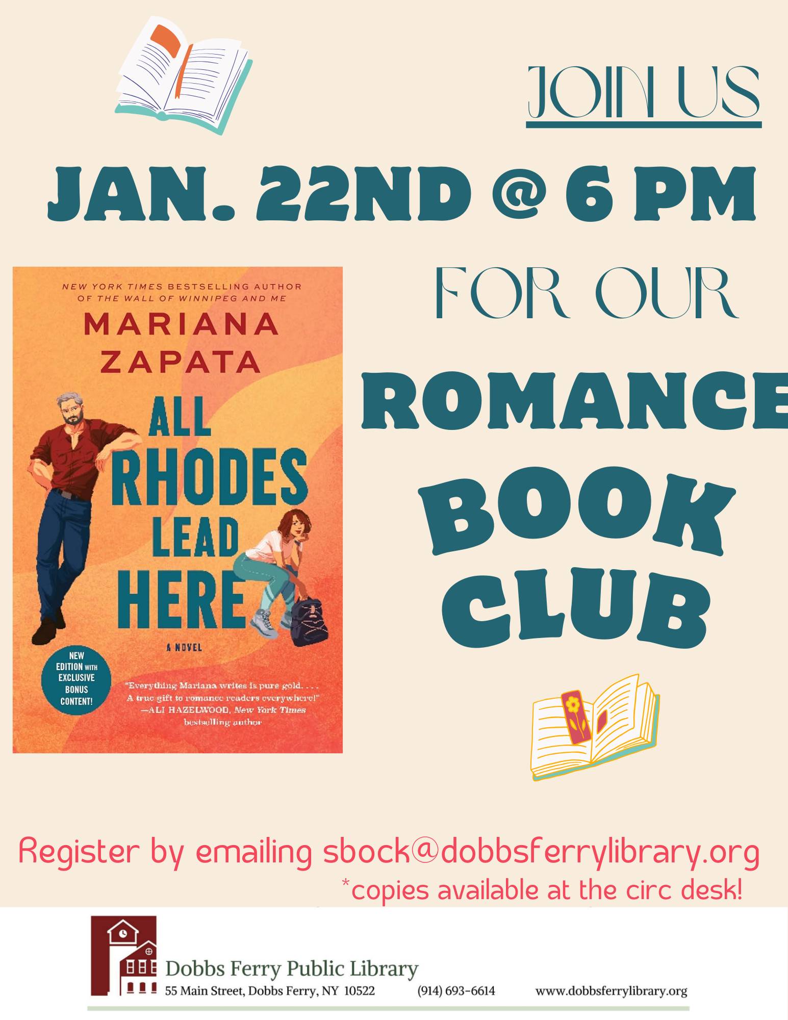 Romance Book Club: "All Rhodes Lead Here"