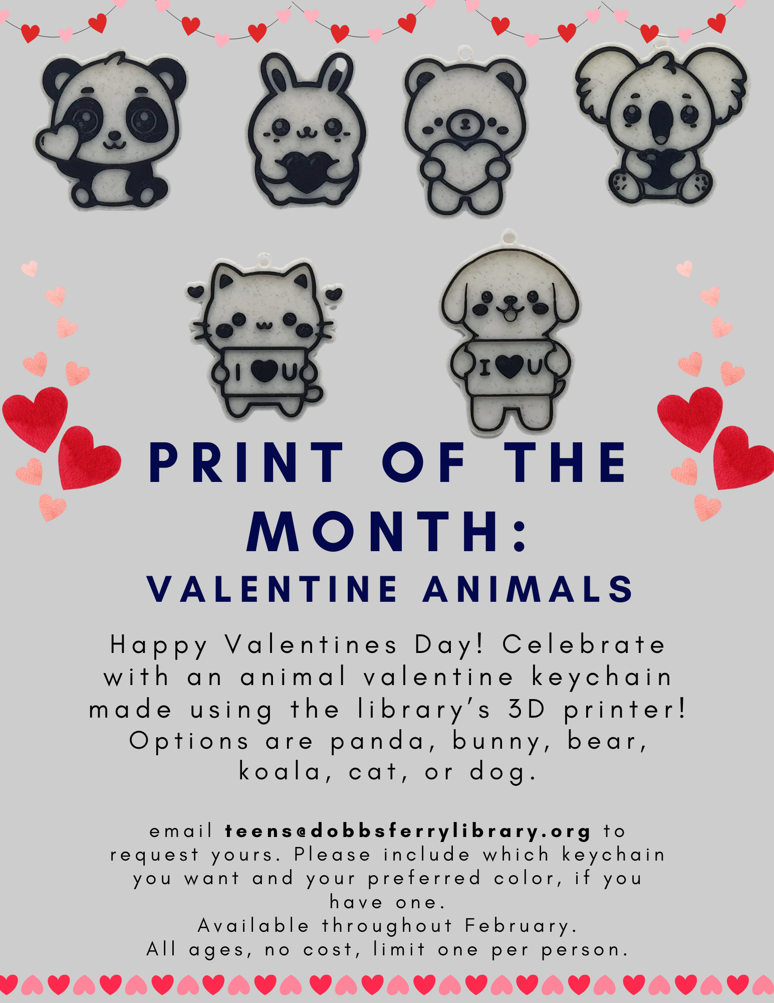 Print of the Month: Valentine Animals