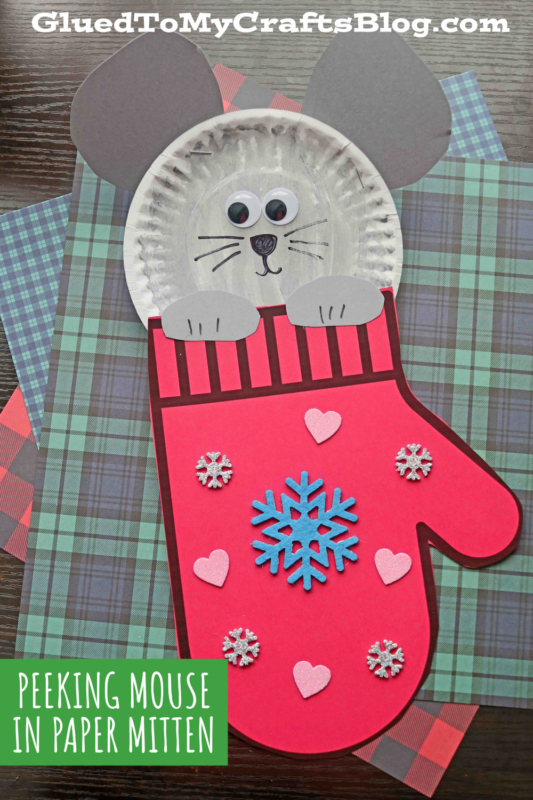 Take & Make Craft Kits for Kids: Winter Mouse in a Mitten - Limited Supply / First-come First-served