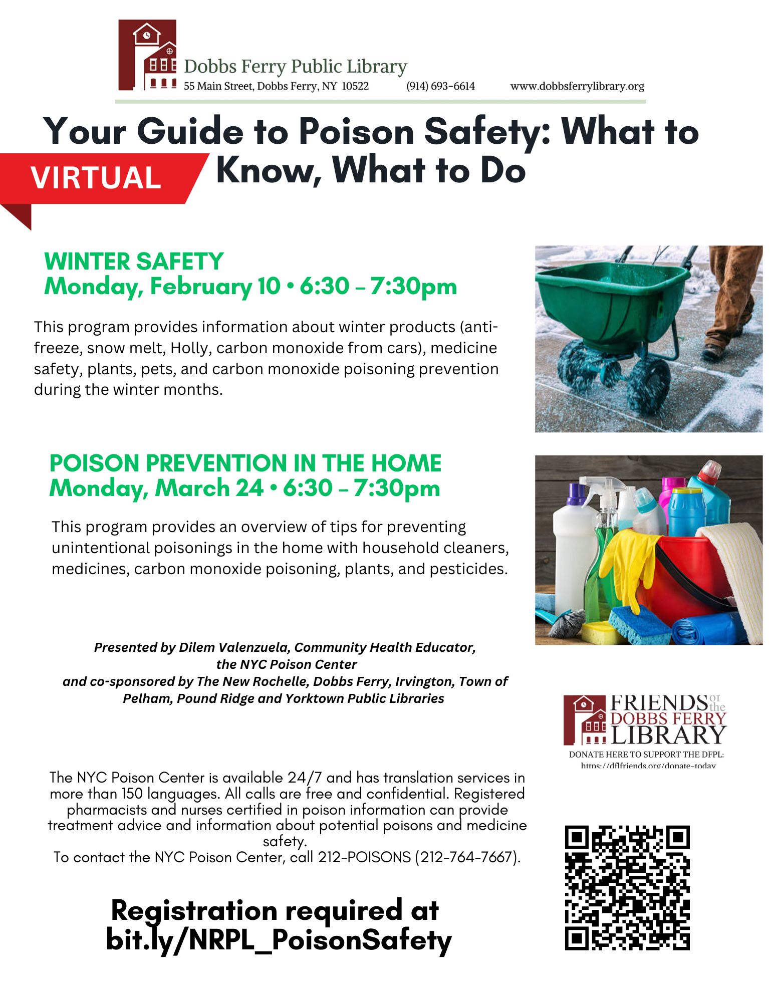 Winter Safety: Your Guide to Poison Safety via ZOOM (Registration)