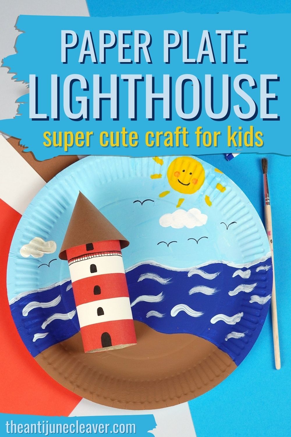 Take & Make Craft Kits for Kids: Paper Plate Lighthouses - Limited Supply / First-come First-served