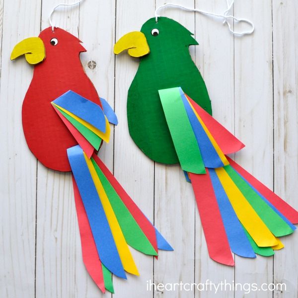 Take & Make Craft Kits for Kids: Rainbow Parrots - Limited Supply / First-come First-served