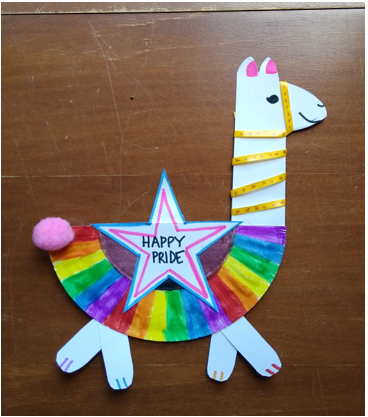 Take & Make Craft Kits for Kids: Pride Llama - Limited Supply / First-come First-served