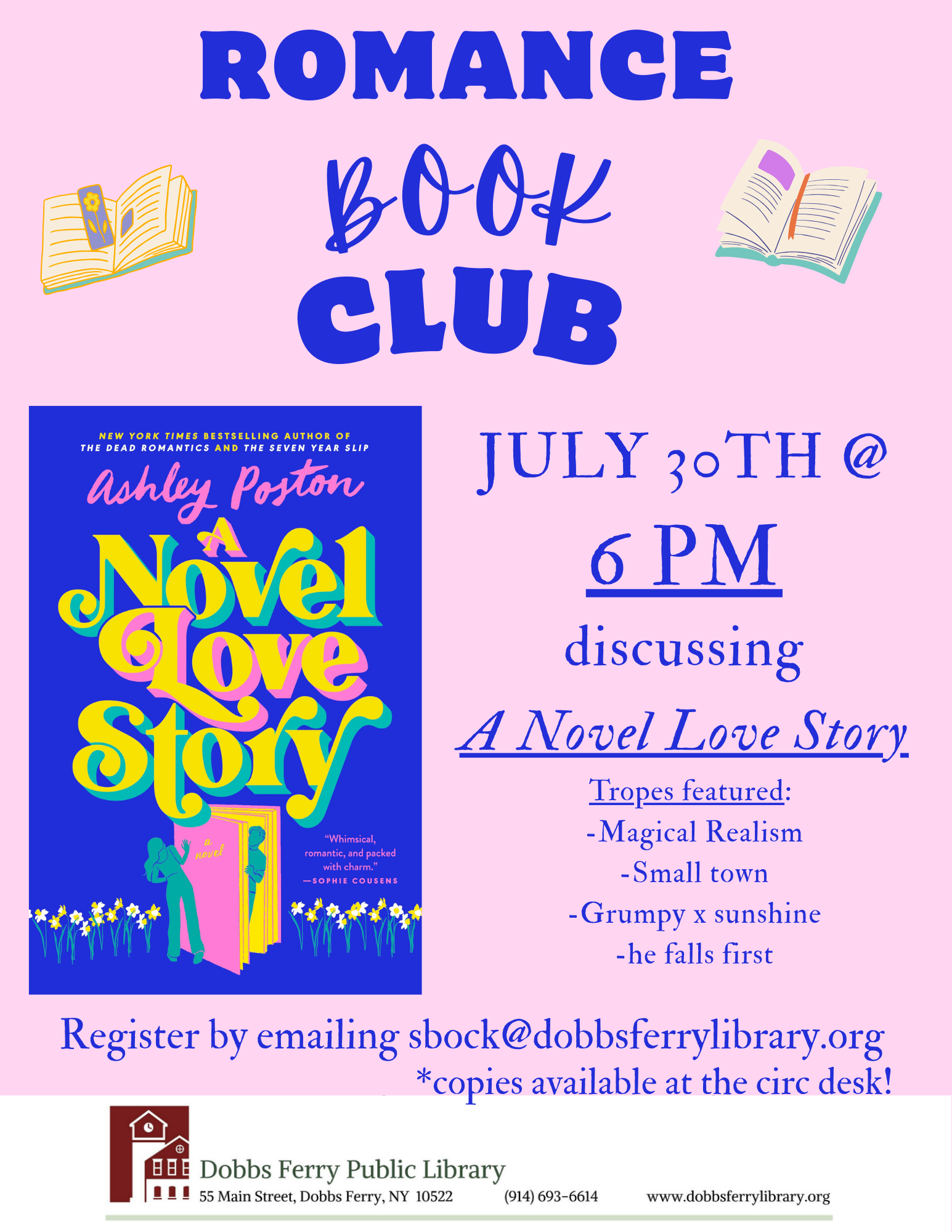 Romance Book Club: "A Novel Love Story" (Registration)