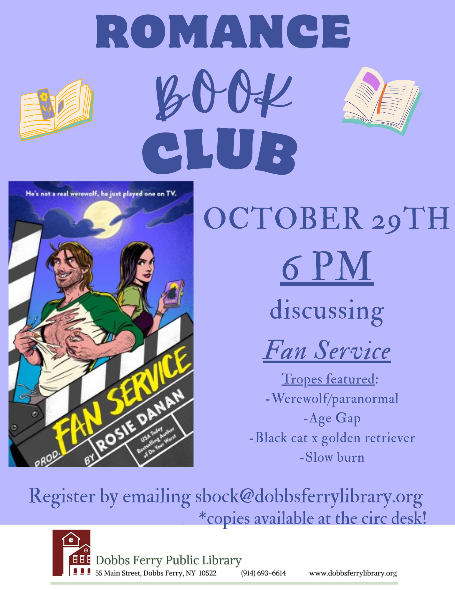 Romance Book Club: "Fan Service" (Registration)