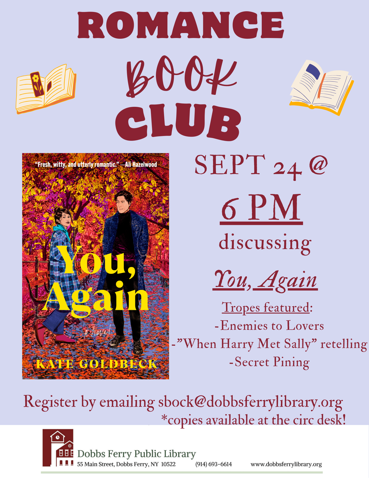 Romance Book Club: "You, Again" (Registration)