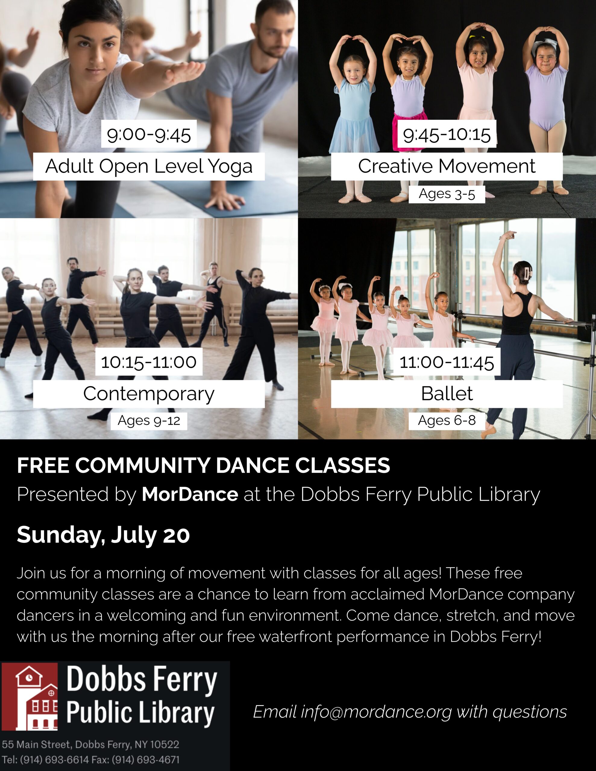 Free Community Dance Classes presented by MorDance
