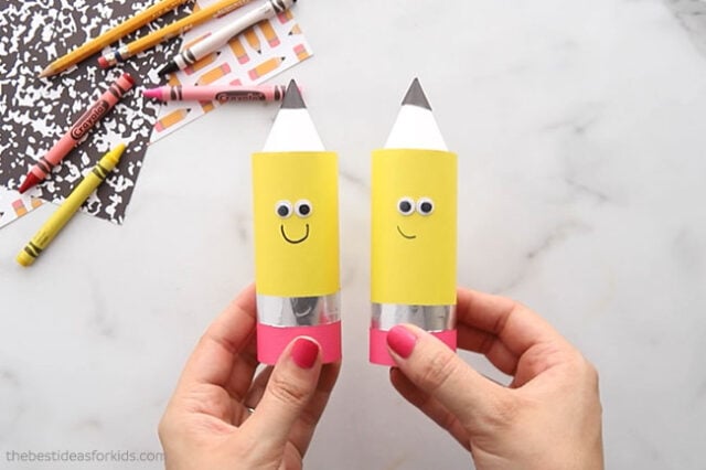 Take & Make Craft Kits for Kids:  Toilet Paper Roll Pencil - Limited Supply / First-come First-served
