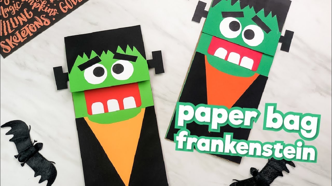 Take & Make Craft Kits for Kids: Paper Bag Frankenstein's Monsters - Limited Supply / First-come First-served