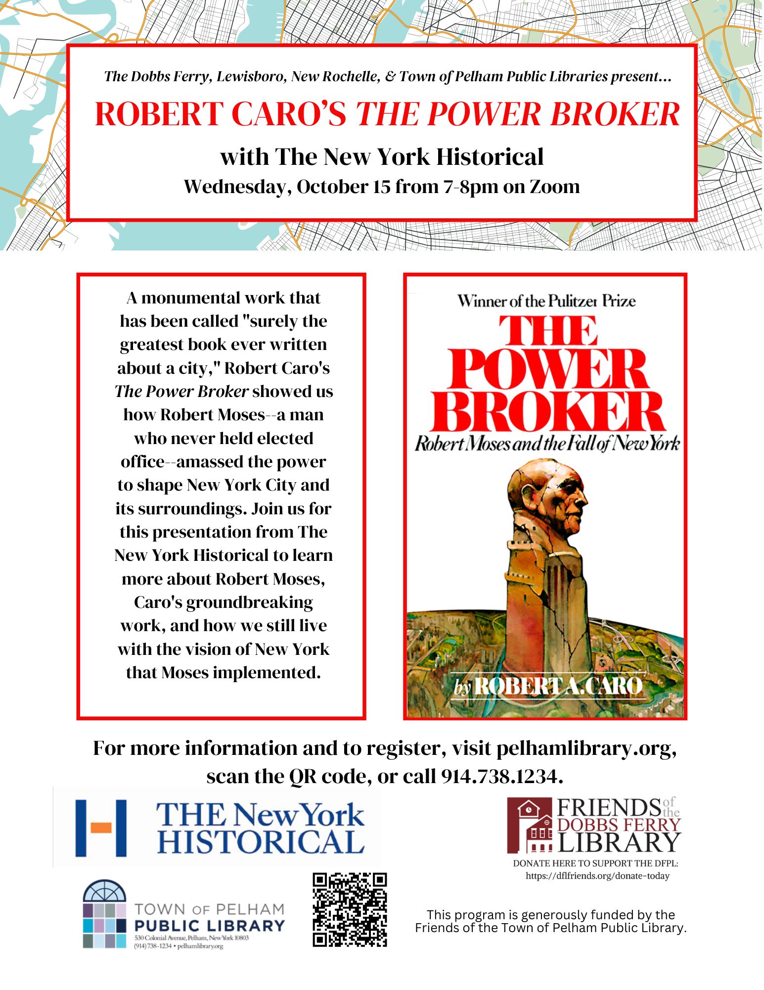 Virtual Program: Robert Caro's The Power Broker at 50