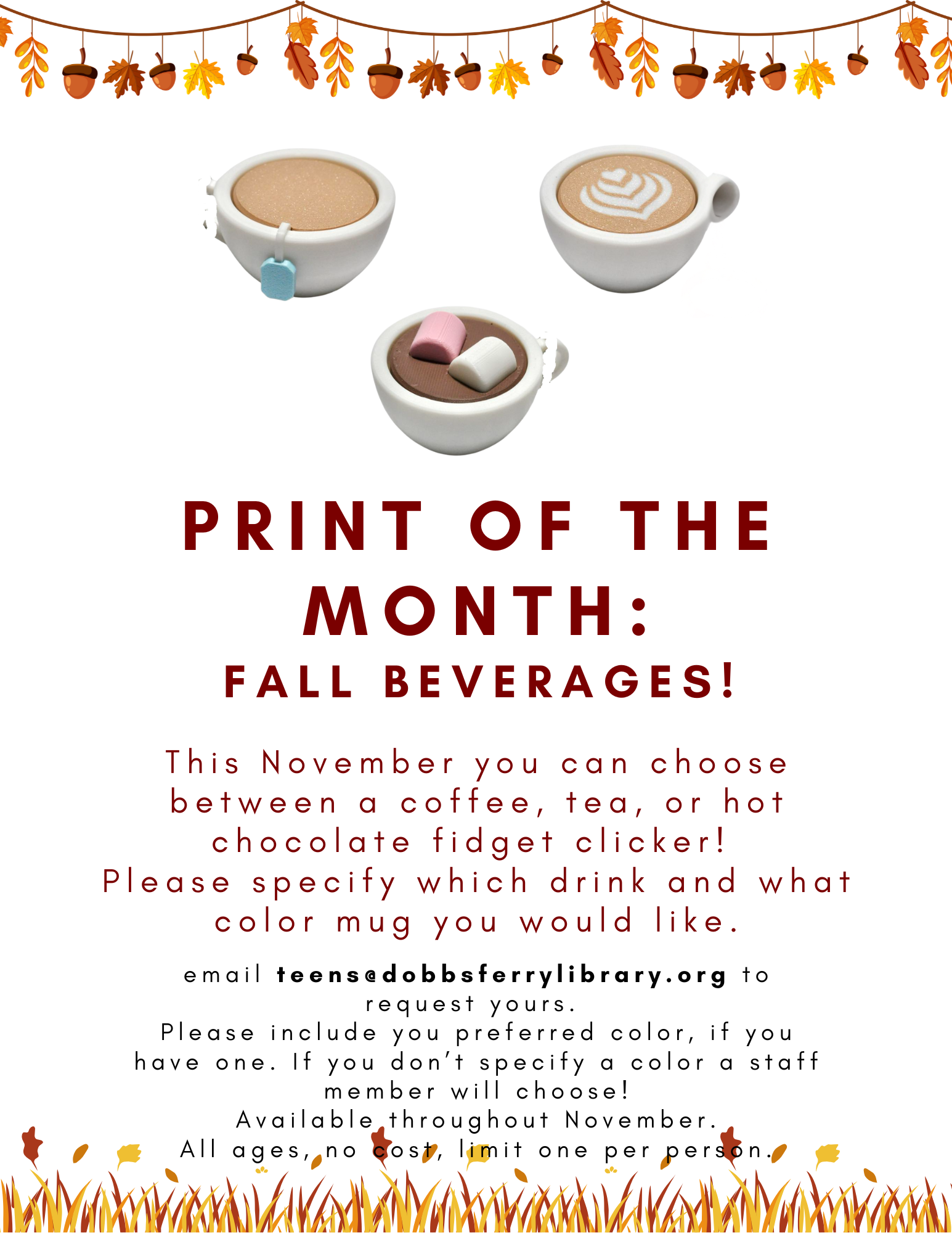 Print of the Month: Fall Beverages