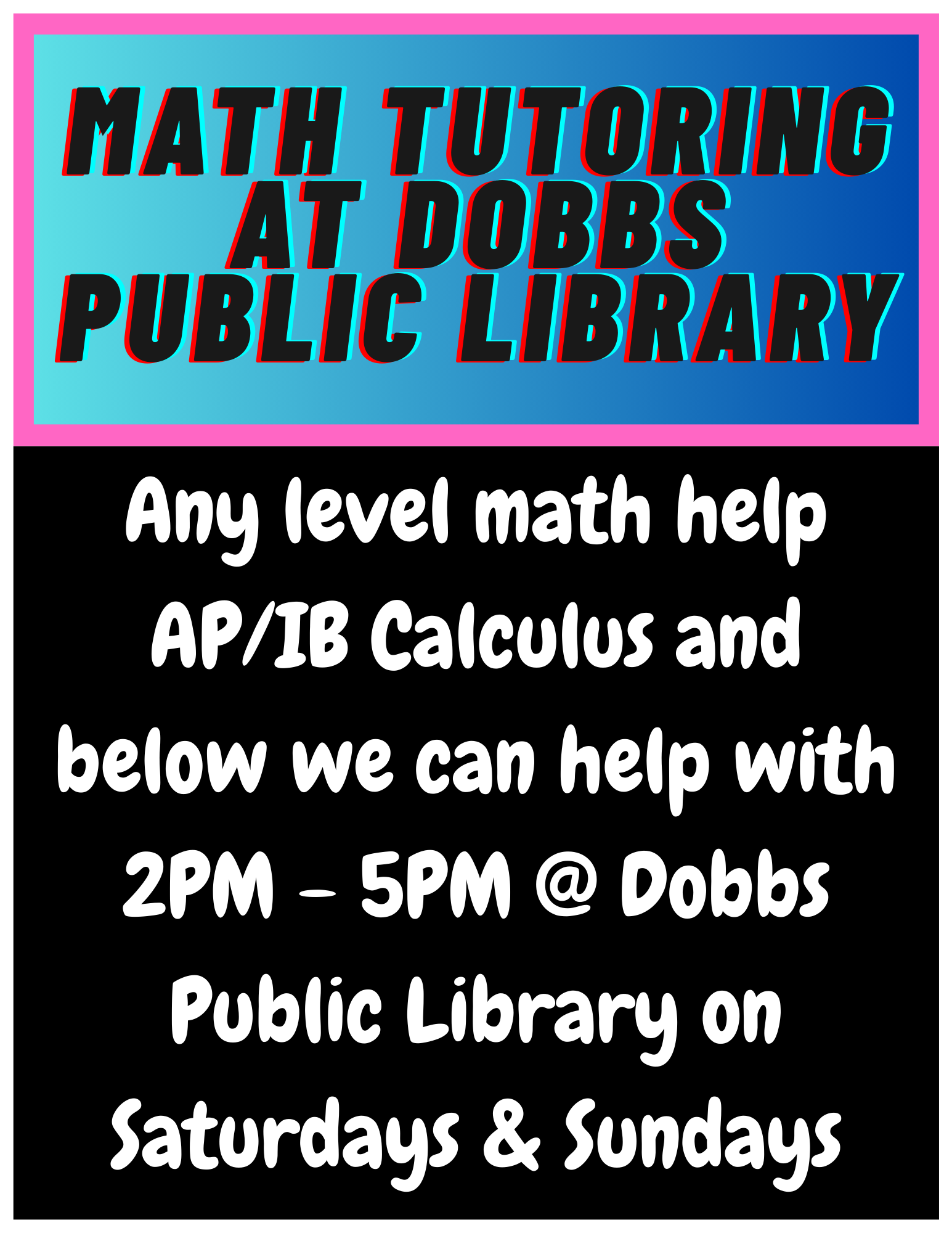 Math Tutoring at the Library