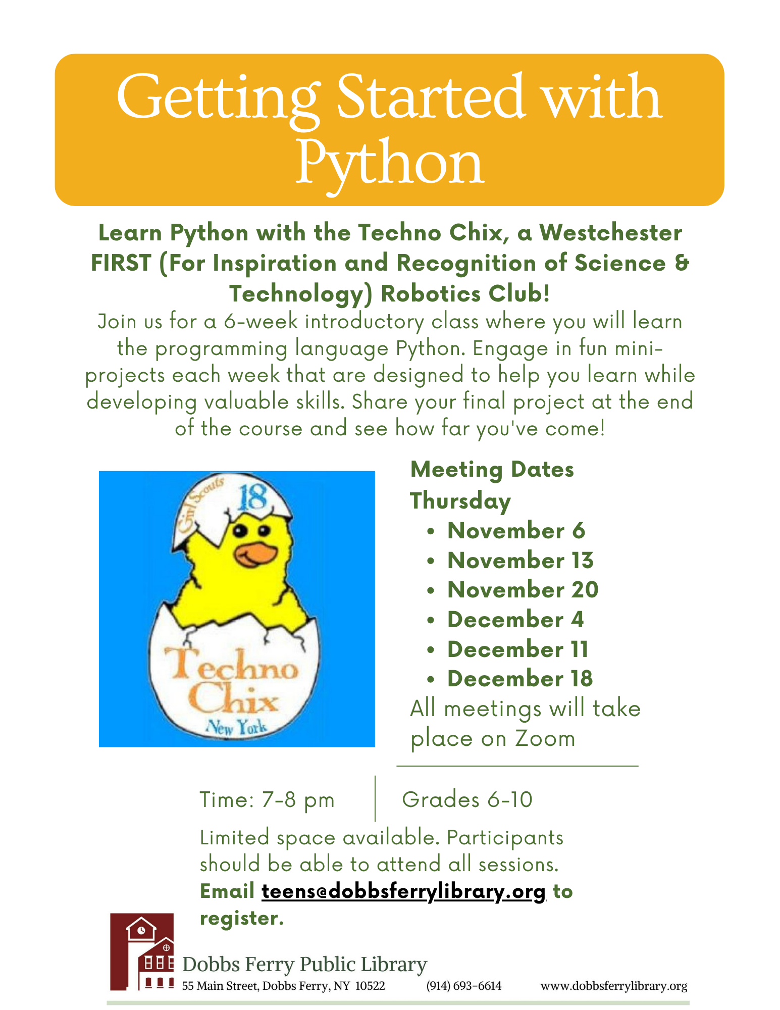 Virtual Program: Getting Started with Python