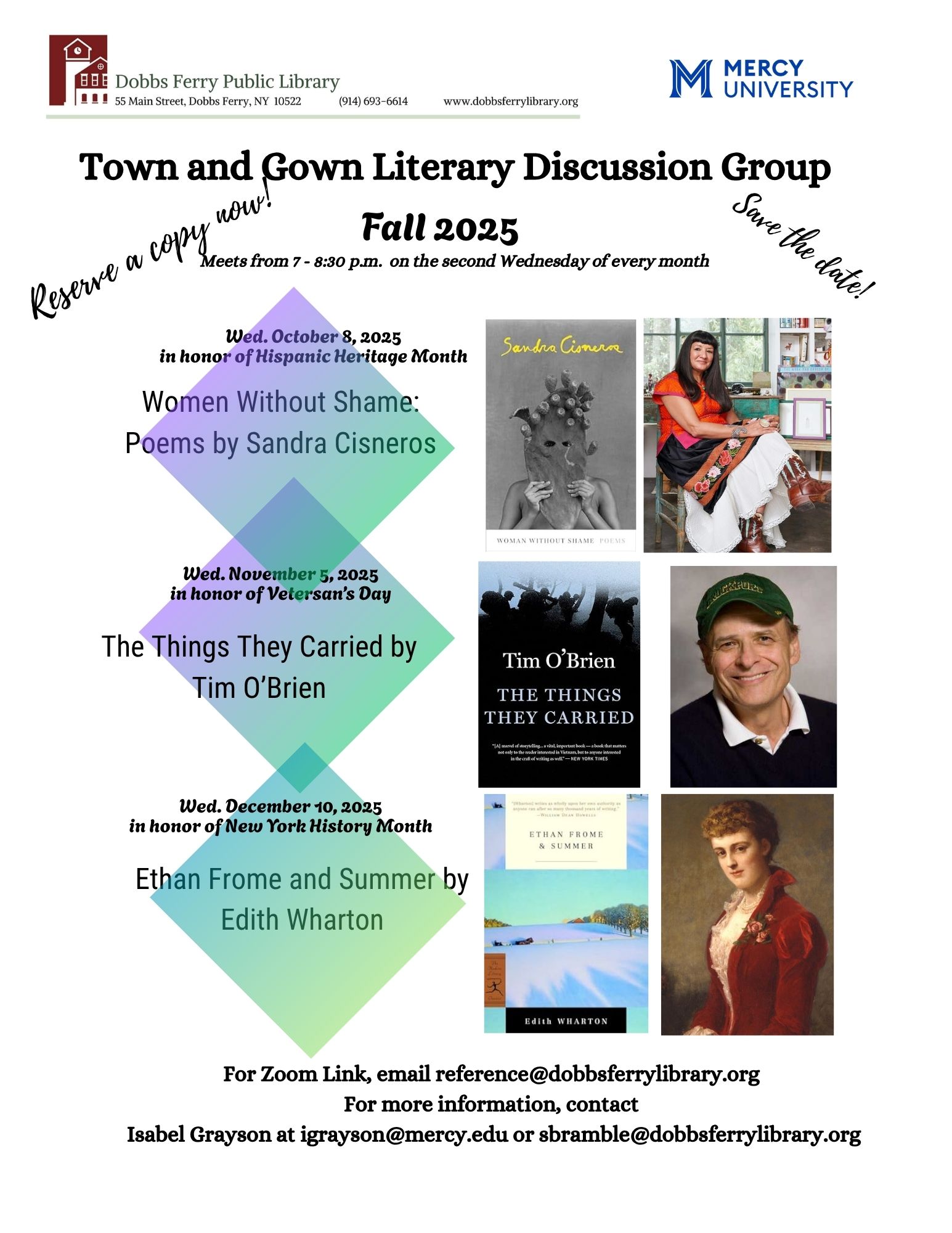 Virtual Town and Gown Literary Discussion Group: "The Things They Carried" (Registration)