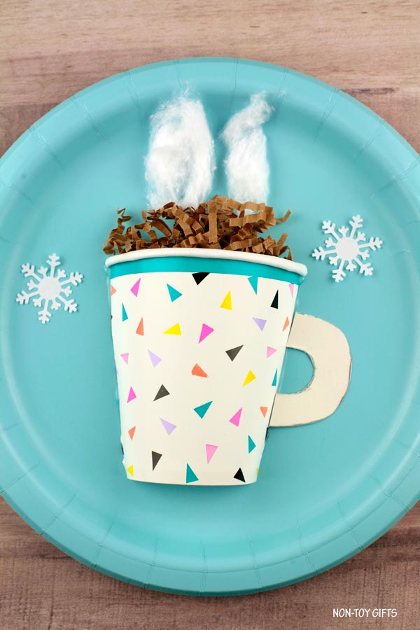Take & Make Craft Kits for Kids: Paper Cup Hot Chocolate Craft - Limited Supply / First-come First-served