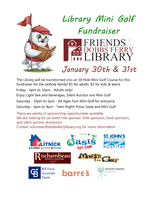 Library Mini Golf Fundraiser