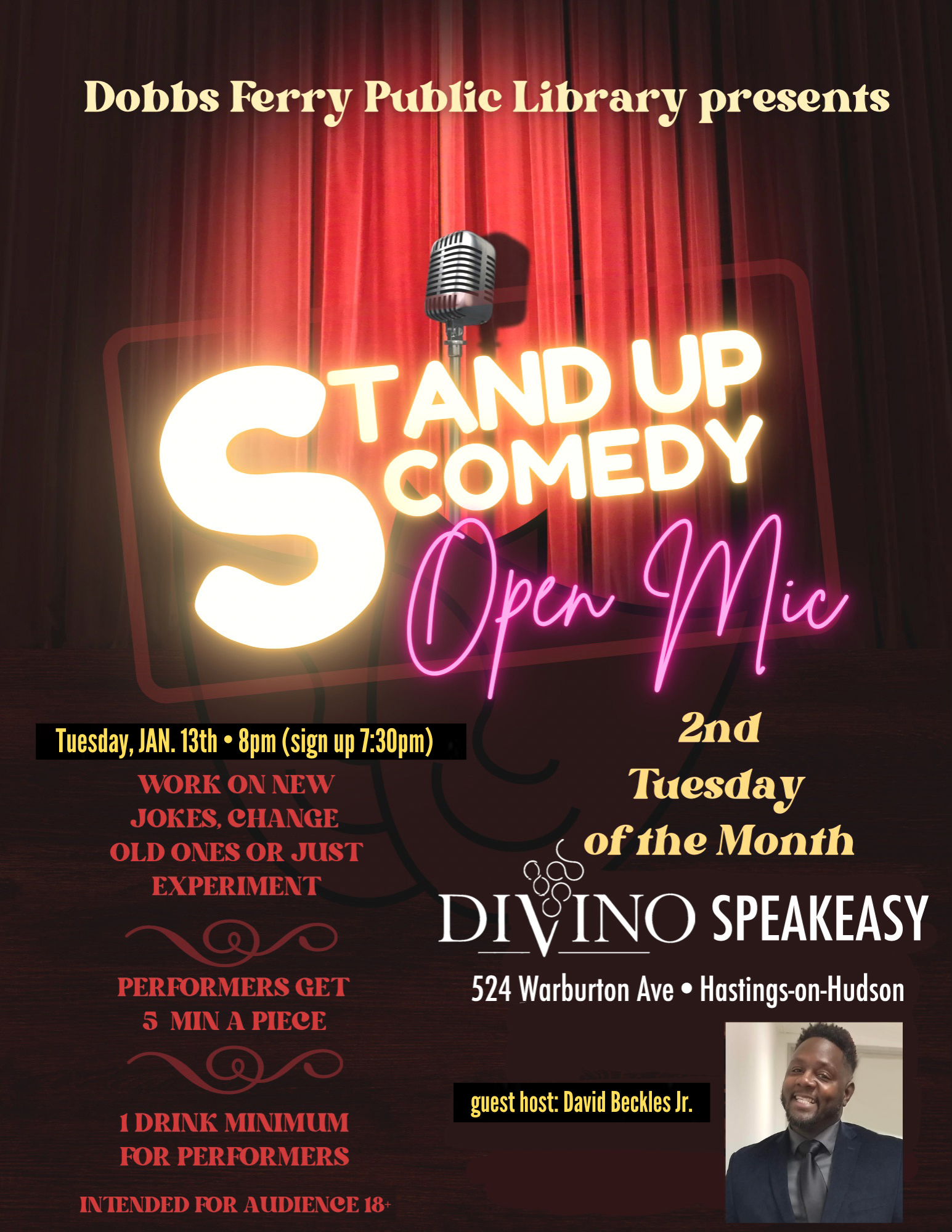 Comedy Open Mic (LIVE AT DIVINO'S)
