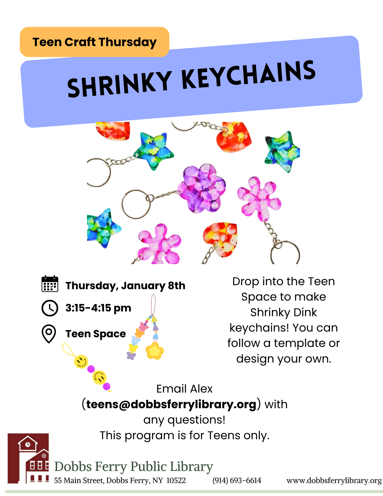 Teen Craft Thursday - Shrinky Keychains