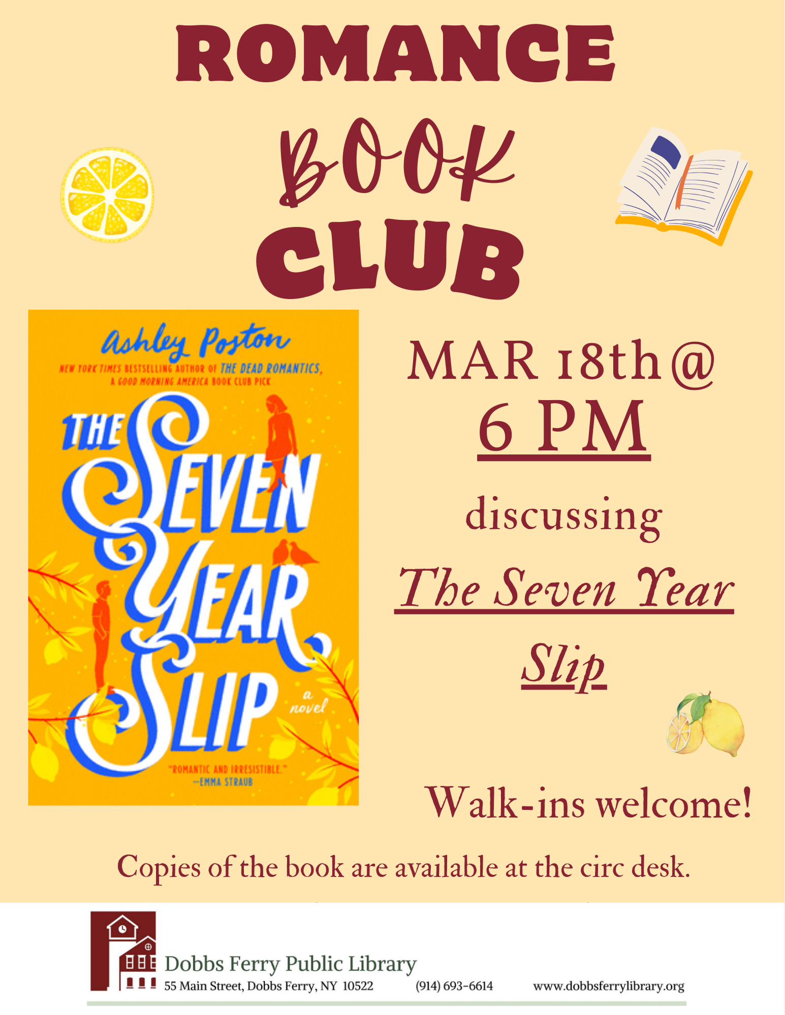 Romance Book Club: "The Seven Year Slip"