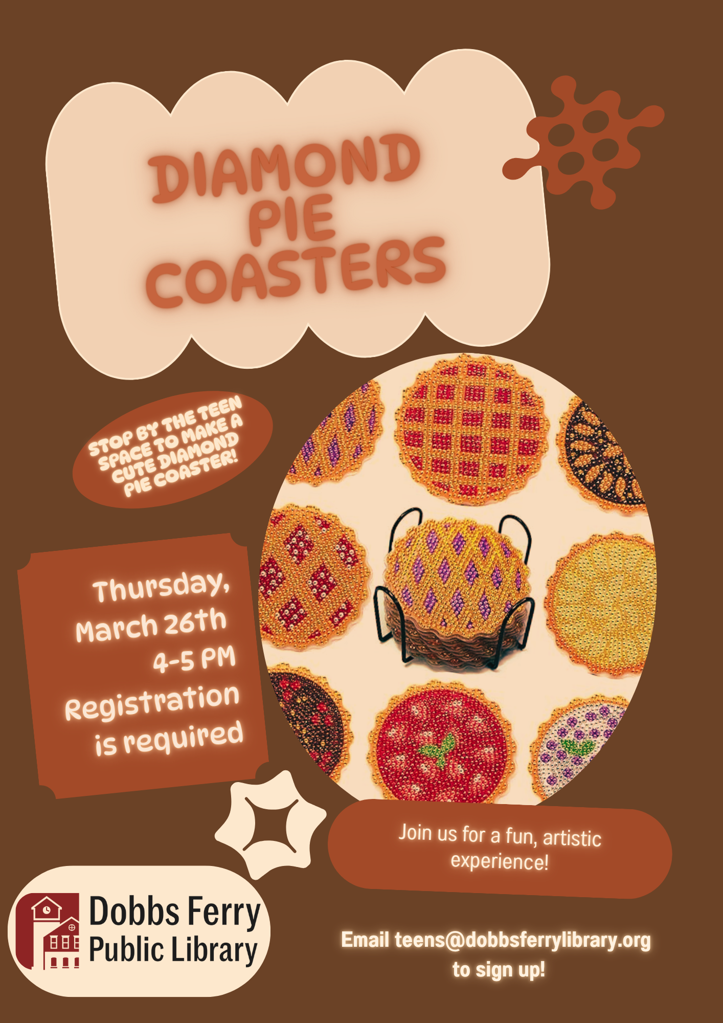 Teen Craft Thursday: Diamond Pie Coasters