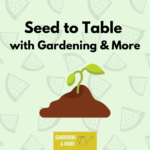 Seed to Table with Gardening & More (Registration)