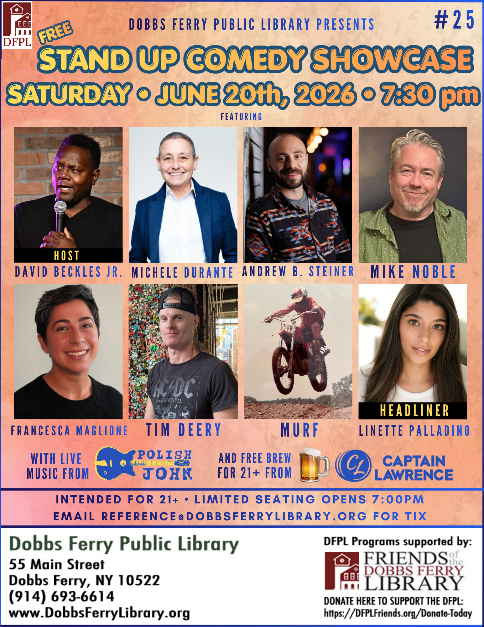 Stand Up Comedy Showcase (FREE) (Registration)