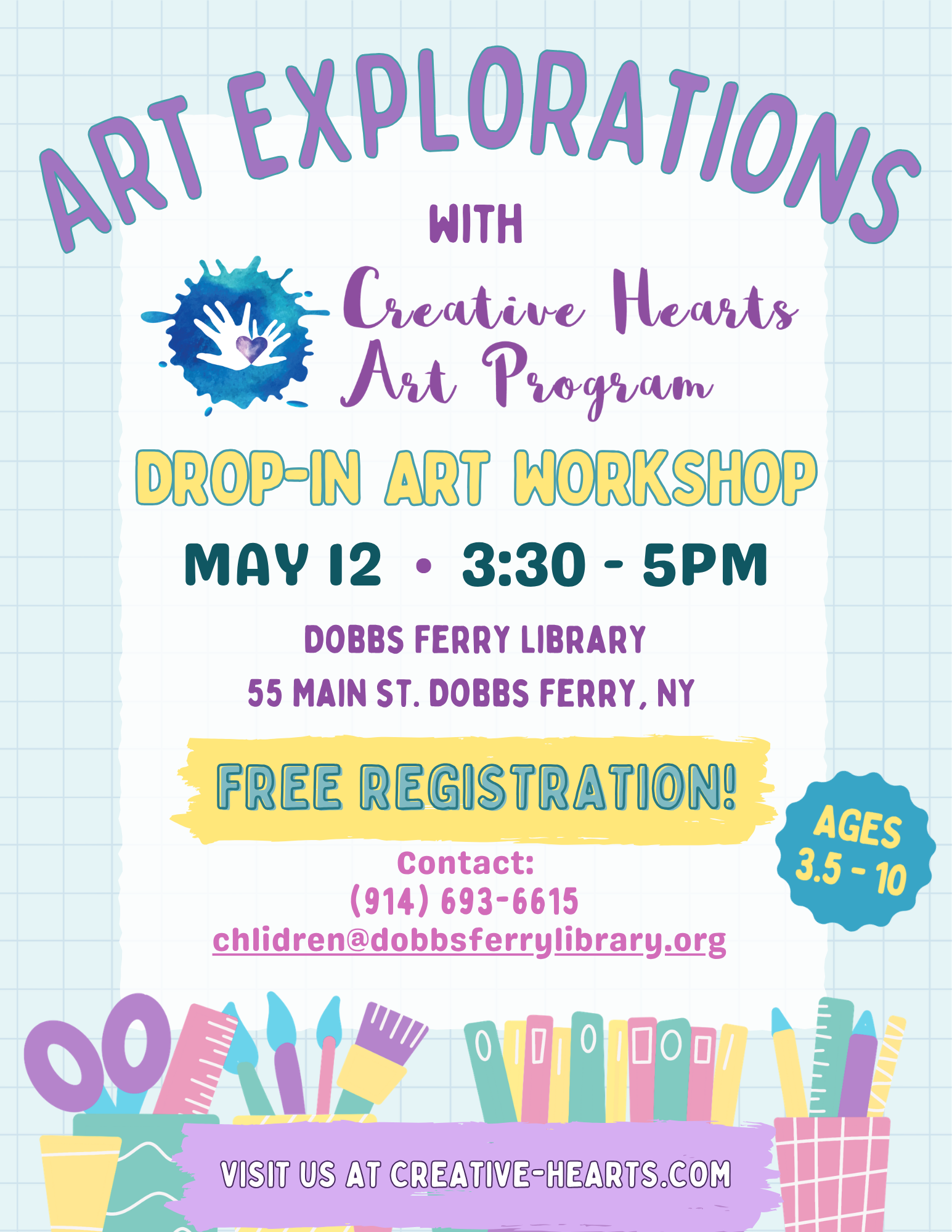 Art Explorations with Creative Hearts Art Program (Registration)