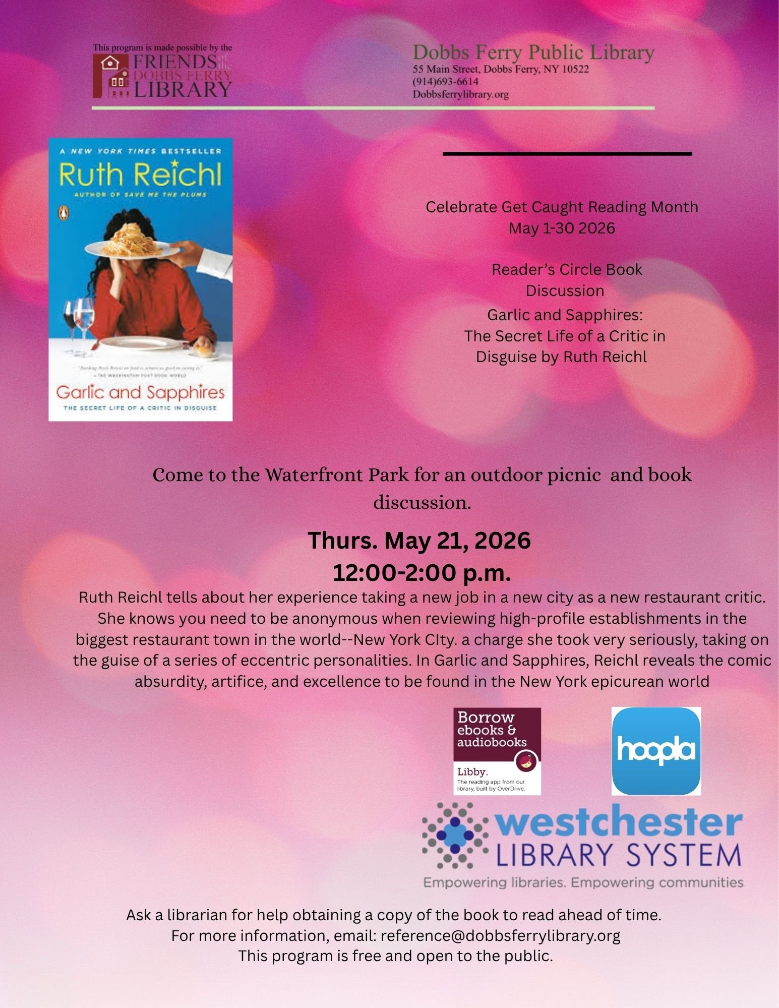 Reader's Circle: "Garlic and Sapphires" (RSVP)