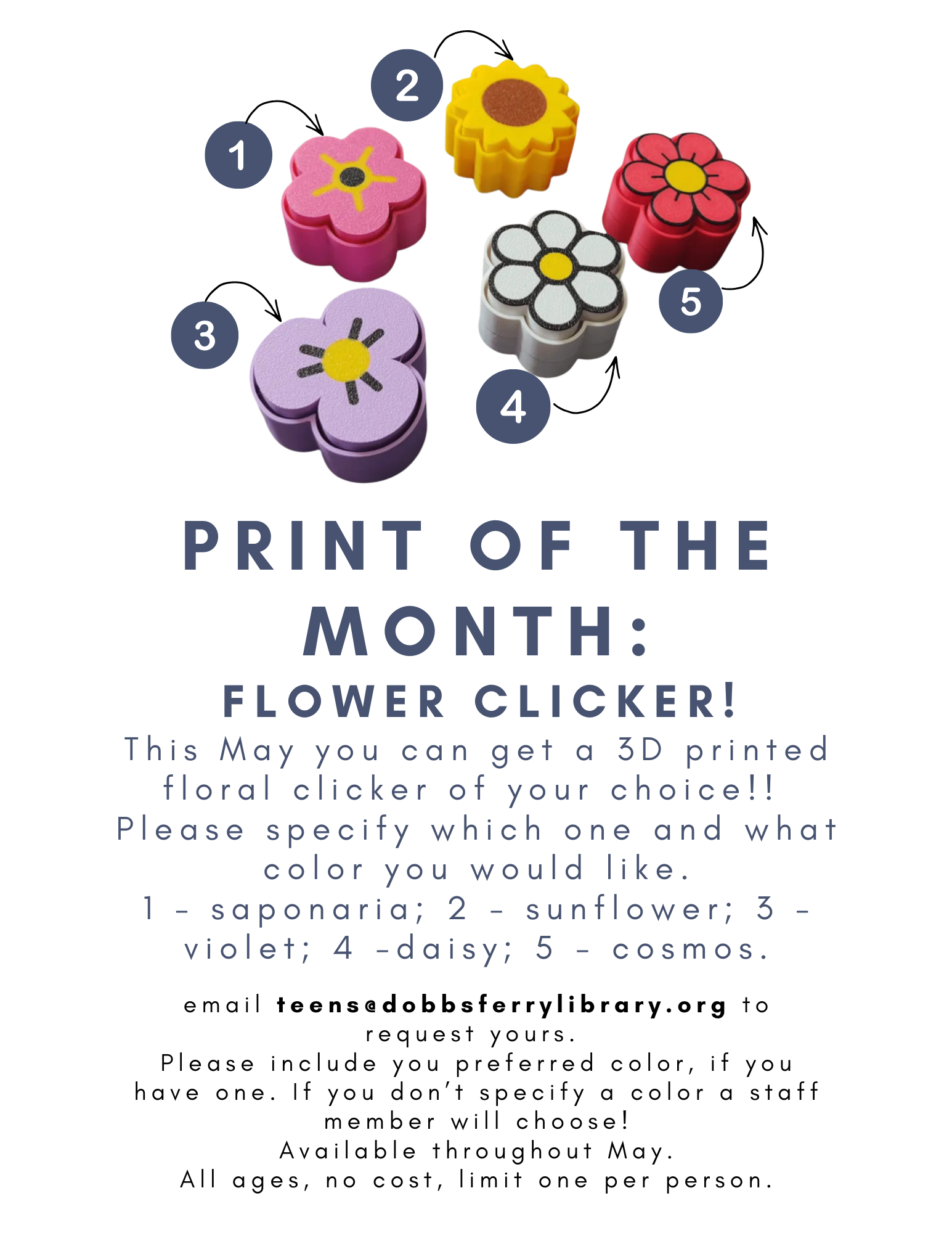 Print of the Month: Flower Clicker!