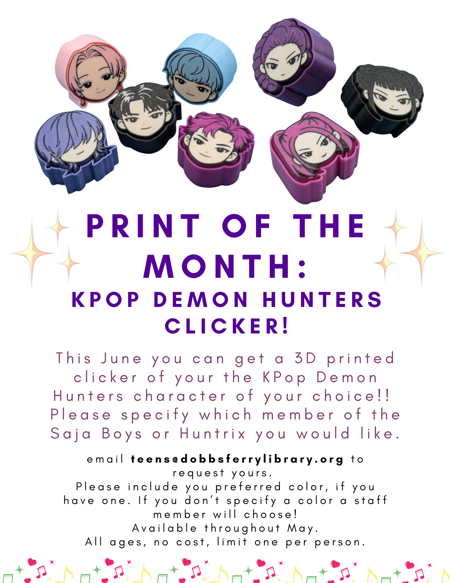 Print of the Month: KPop Demon Hunters Clicker!