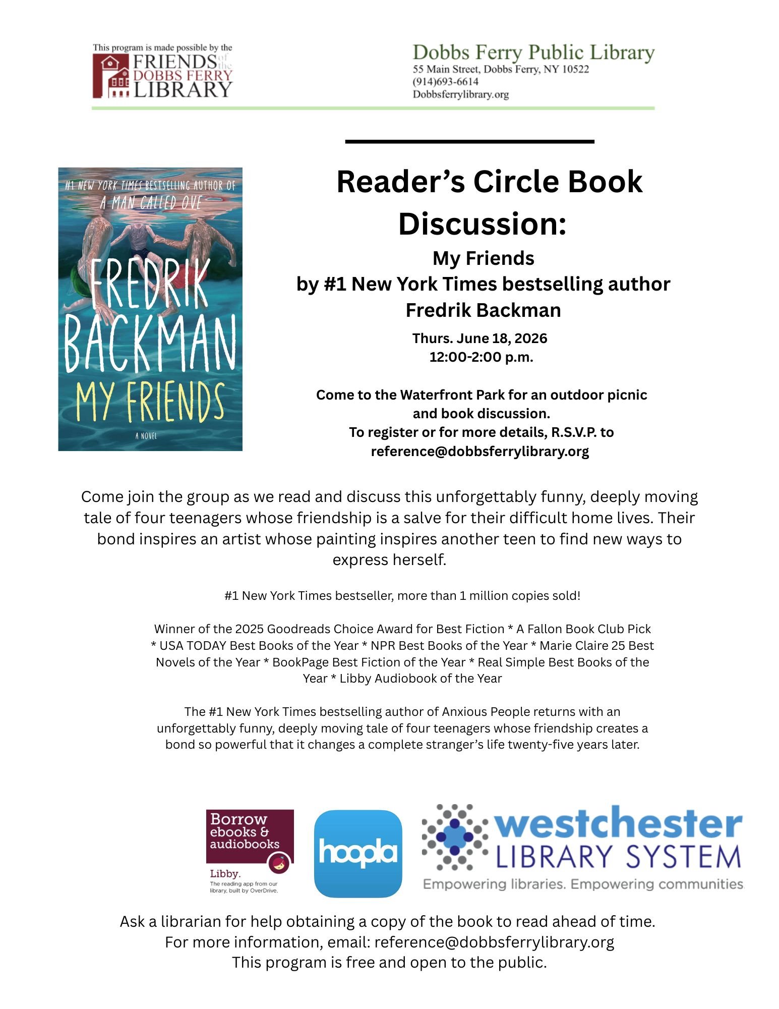 Reader's Circle: "My Friends"