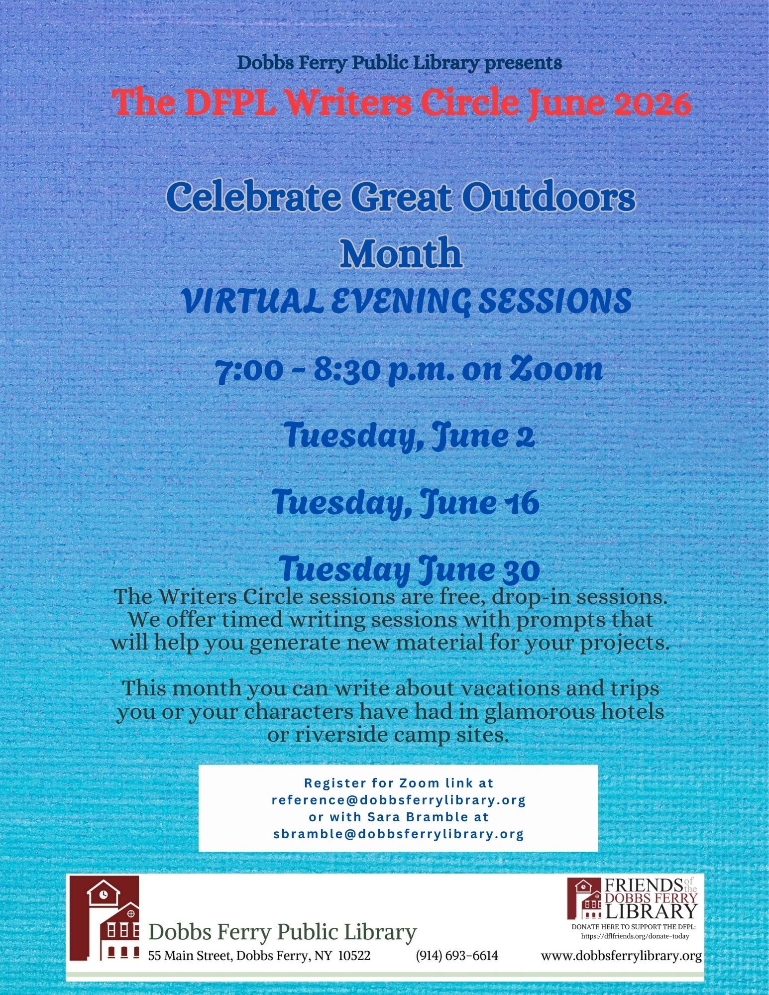 Writer's Circle via ZOOM (Registration)