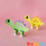 Take & Make Craft Kits for Kids: Toilet Paper Roll Dinosaurs - Limited Supply / First-come First-served