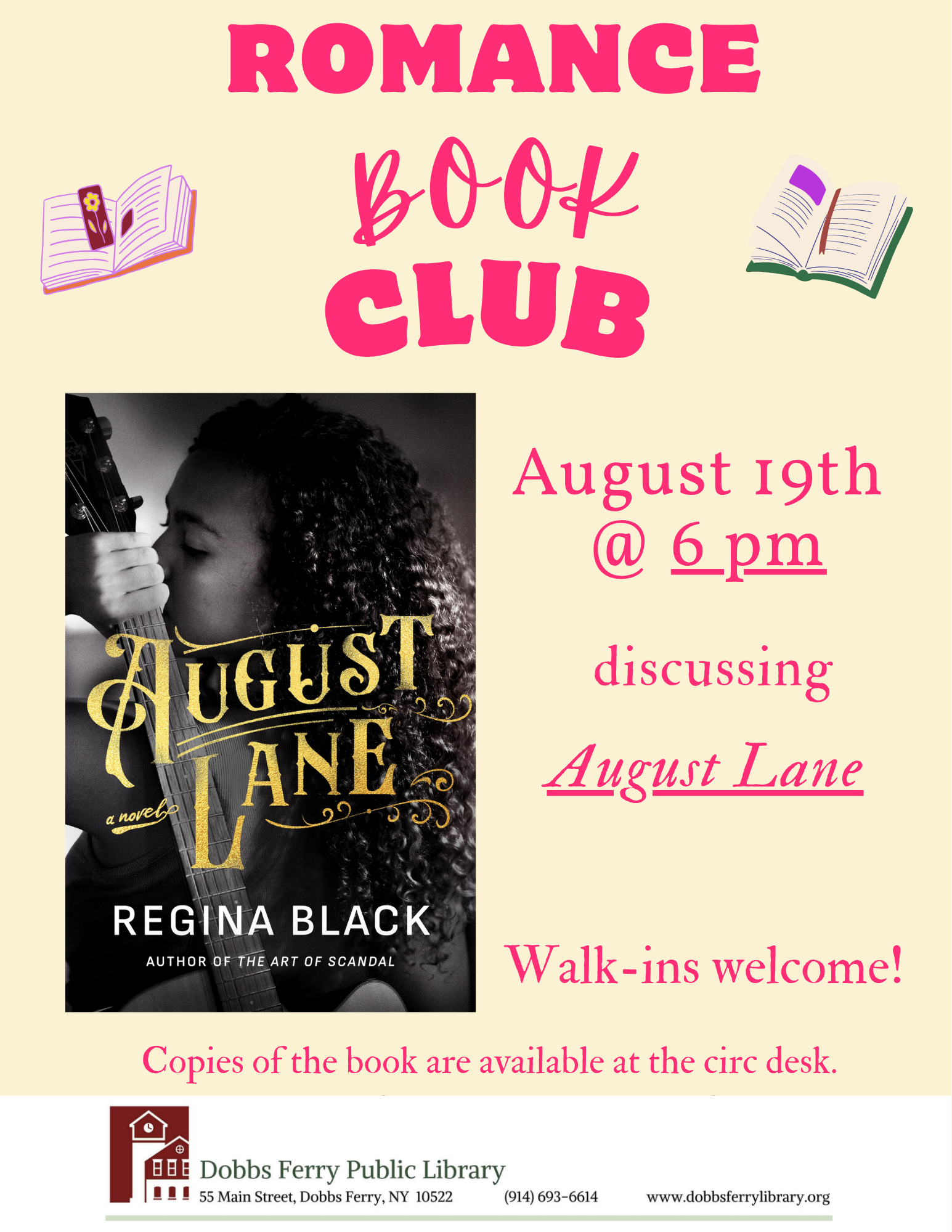 Romance Book Club: "August Lane"
