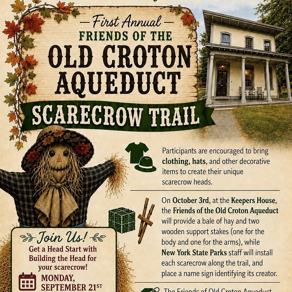 First Annual Friends of the Old Croton Aqueduct Scarecrow Trail