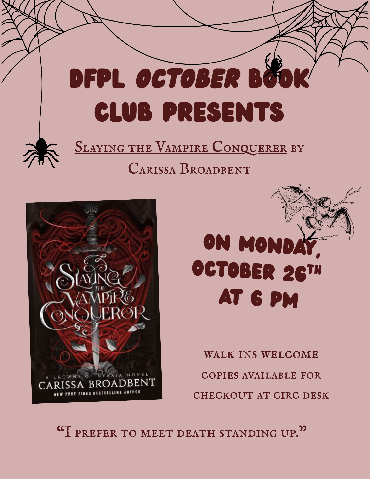 Book Club: "Slaying the Vampire Conqueror"
