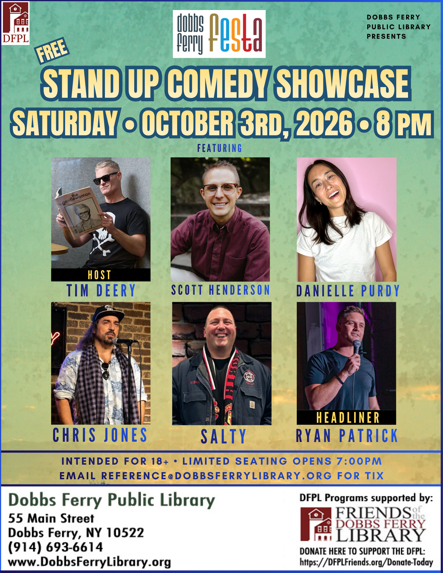 Ferry Festa Stand-Up Comedy Showcase (FREE)